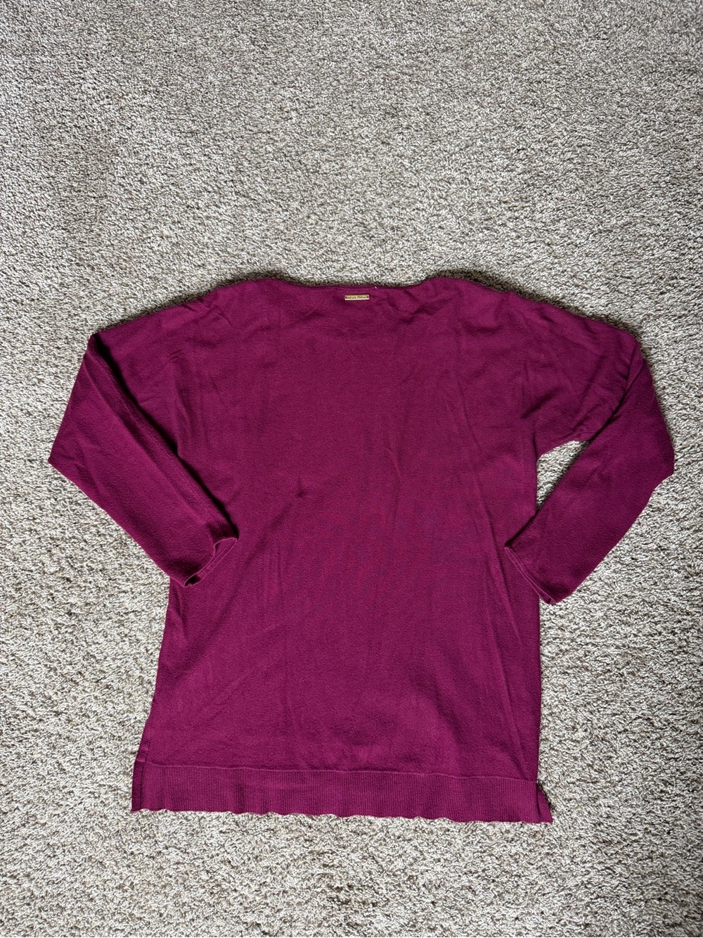 Michael Kors Women's Crewneck Sweater in Berry Plum - Picture 4 of 5